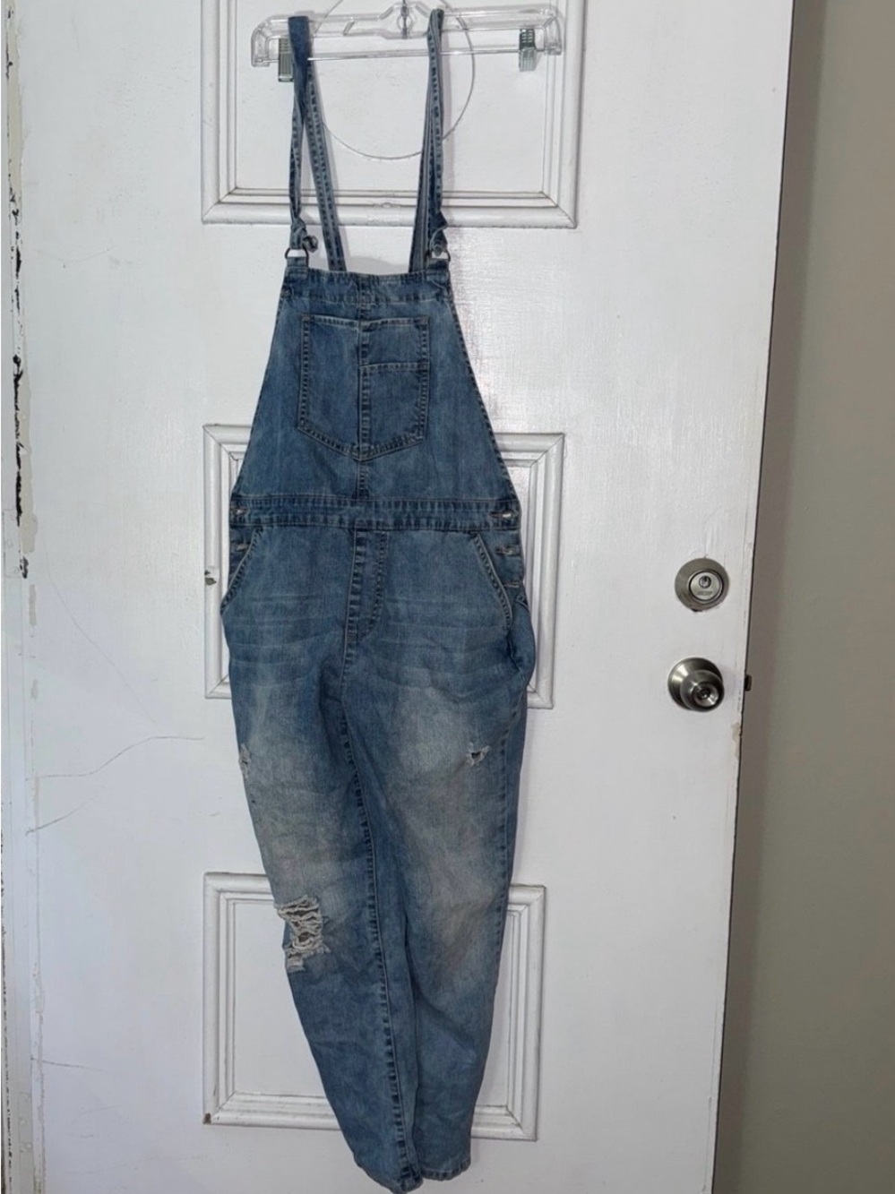 Forever 21 Denim Overalls Blue US 30